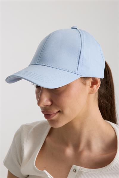 Kadın Bebe Mavisi Basic Arkası Cırtlı Ayarlanabilir Beyzbol Şapka