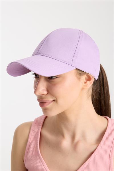 Kadın Lila Basic Arkası Cırtlı Ayarlanabilir Beyzbol Şapka