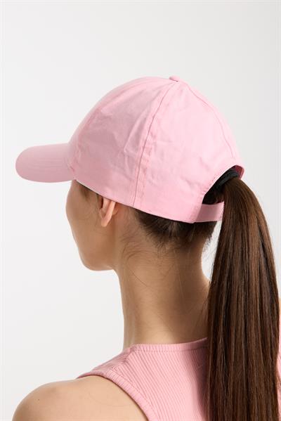 Kadın Pudra Pembe Basic Arkası Cırtlı Ayarlanabilir Beyzbol Şapka