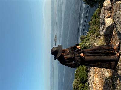 LİYA - Siyah Şifon Plaj Kimono & Pareo