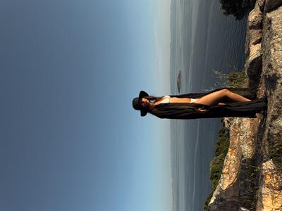 LİYA - Siyah Şifon Plaj Kimono & Pareo