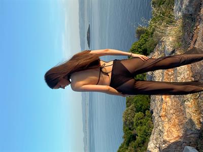 SOREA Siyah Transparan Pantolon Pareo