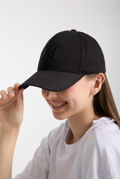 Unisex Siyah NY Logolu Spor Şapka – New York Tarzı