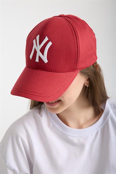Kadın Kırmızı NY Logolu Spor Şapka – New York Tarzı
