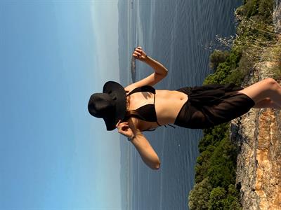 VELA Siyah Bağlamalı Plaj Pareosu