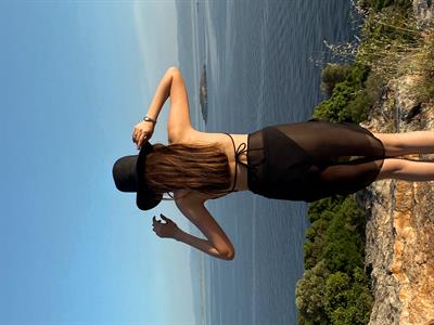 VELA Siyah Bağlamalı Plaj Pareosu