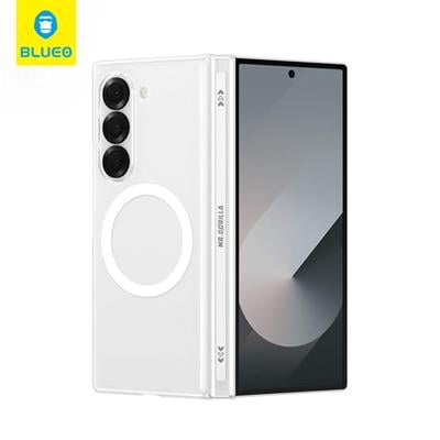 BLUEO B Ultra Clear Folding Samsung Z Fold 6 Parmak Anti-Drop Darbe Emici Sert Silikon Kılıf