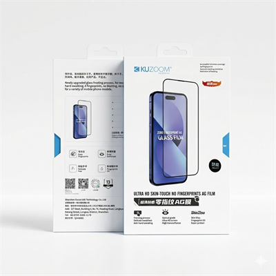 KUZOOM iPhone 17 Pro Uyumlu Ultra Hd Skin-Touch Parmak İzi Bırakmayan Hayalet Cam Ekran Koruyucu