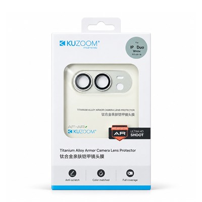 KUZOOM Kuzoom AR Armor Camera Lens Protector iPhone DUO White