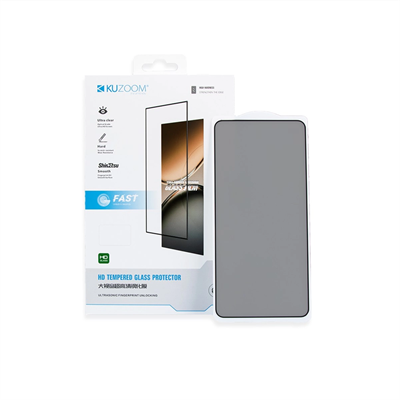 KUZOOM Samsung Flip8 Hayalet Privacy HD 9D Parmak İzine Dayanıklı Temperli Cam Ekran Koruyucu