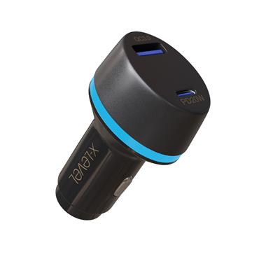 X-LEVELXC4050 20W QC 3.0 PD Fast Hızlı USB-C / TYPE-C USB-A Çif Çıkışlı Araç içi Çakmaklık Şarj Aleti