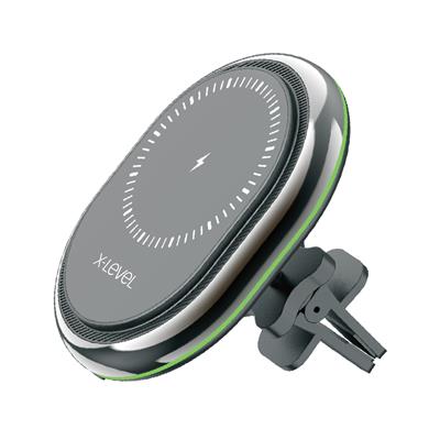 X-LEVELXC4052 MagSafe Uyumlu Kablosuz Wireless Havalandırma Klima Peteği Tipi Araç içi Telefon Tutucu Şarj Aleti