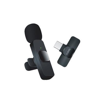 X-LEVELXMC3000 USB-C Giriş Aparatlı iPhone Android Uyumlu Youtuber iNfluencer Kablosuz Wireless Bluetooth Yaka Mikrofonu