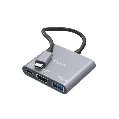 X-LEVELXMH7800 TYPE-C / USB-C Çıkışlı 4K HDMI Görüntü Aktarım USB 3.0 Laptop TV Uyumlu Çoklayıcı Hub