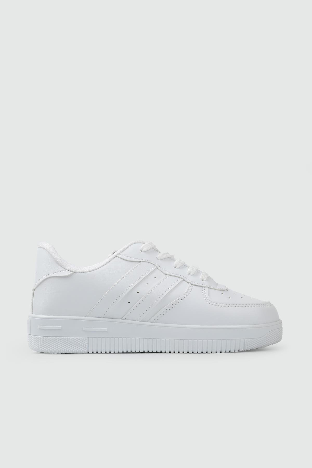 Air Taban Rahat Nefes Alır Beyaz Beyaz Unisex Spor Ayakkabı AIR v2 Unisex Sneaker Beınsteps Beinsteps AIR V2 22y