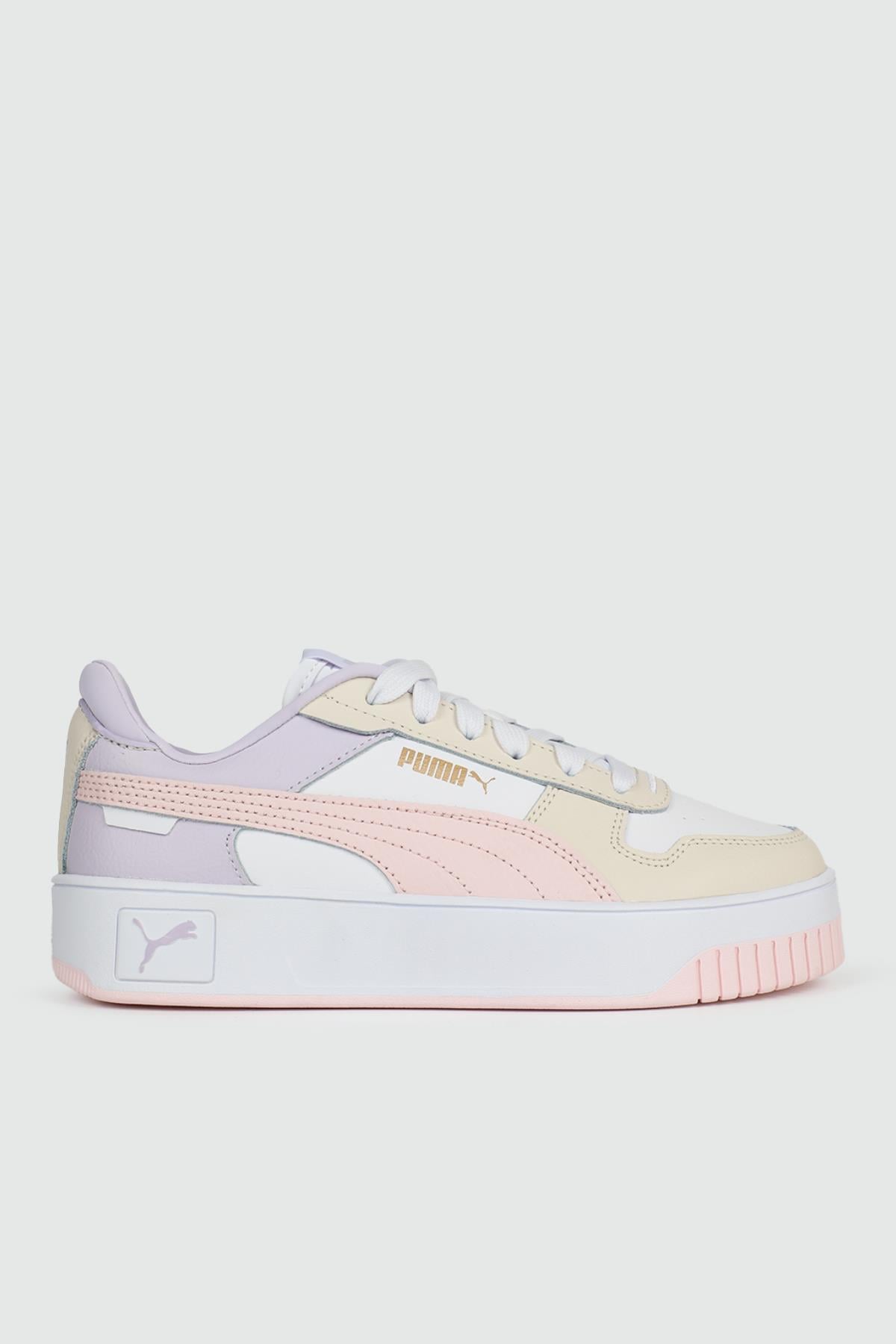 Bağcıklı Rahat PUMA White-Frosty Pink-Alpine Snow Kadın Spor Ayakkabı 38939010 Kadın Günlük Spor Ayakkabı Puma 38939010