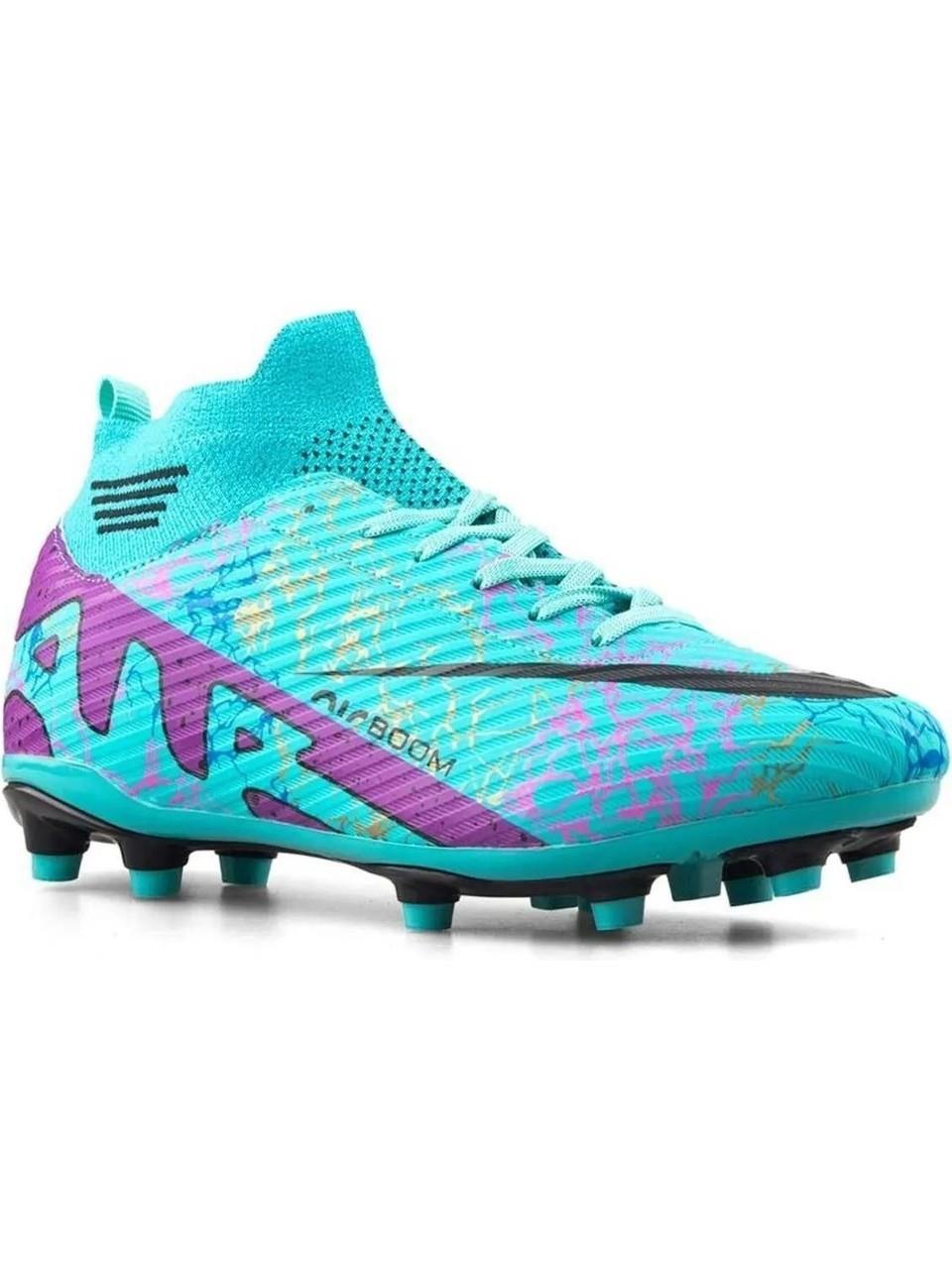 Çoraplı Halı Saha Mor Turkuaz Desen Unisex Spor Ayakkabı LALİGA 565 Erkek Futbol Laliga LALİGA 565 H.S Unisex 24Y