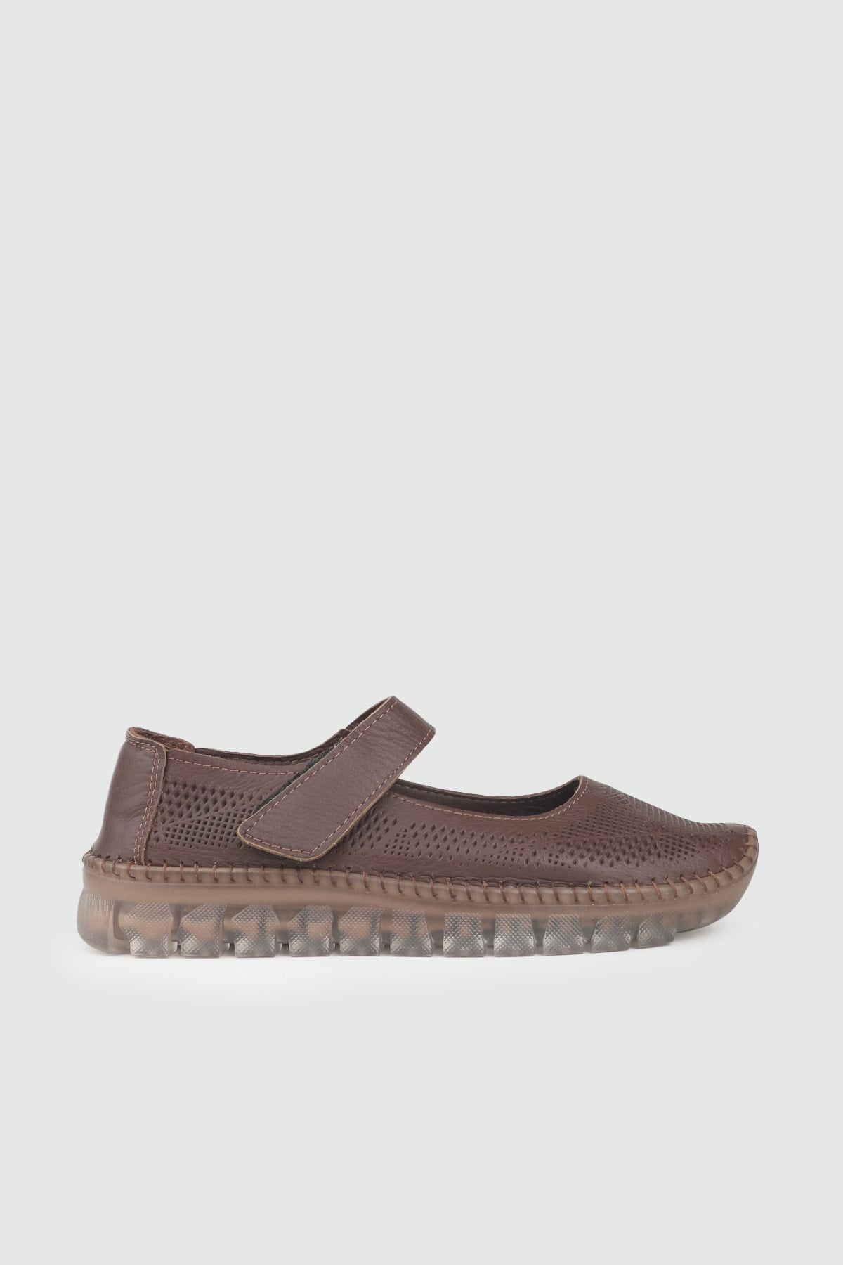 Deri Günlük Ayakkabı Kahve Kadın Günlük Keçeli Shoes D04 Kadın Rahat / Confort Anatomik MY BELLA Keçeli Shoes D04 Kadın 26Y