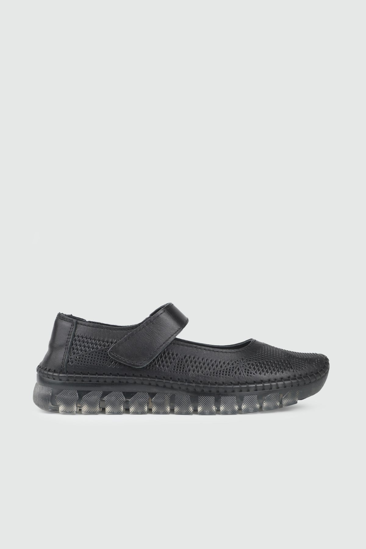 Deri Günlük Ayakkabı Siyah Kadın Günlük Keçeli Shoes D04 Kadın Rahat / Confort Anatomik MY BELLA Keçeli Shoes D04 Kadın 26Y