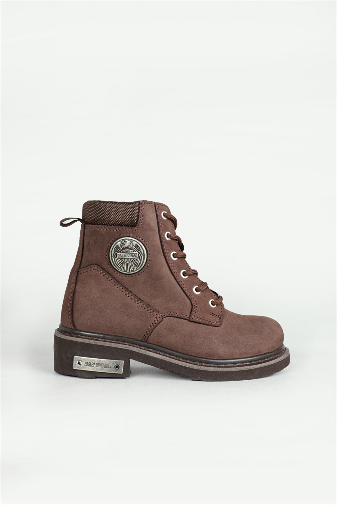 Deri Rahat Comfort Kahve Nubuk Unisex Bot 0128 Unisex Günlük Confort Bot Harley Davıdson 2752608