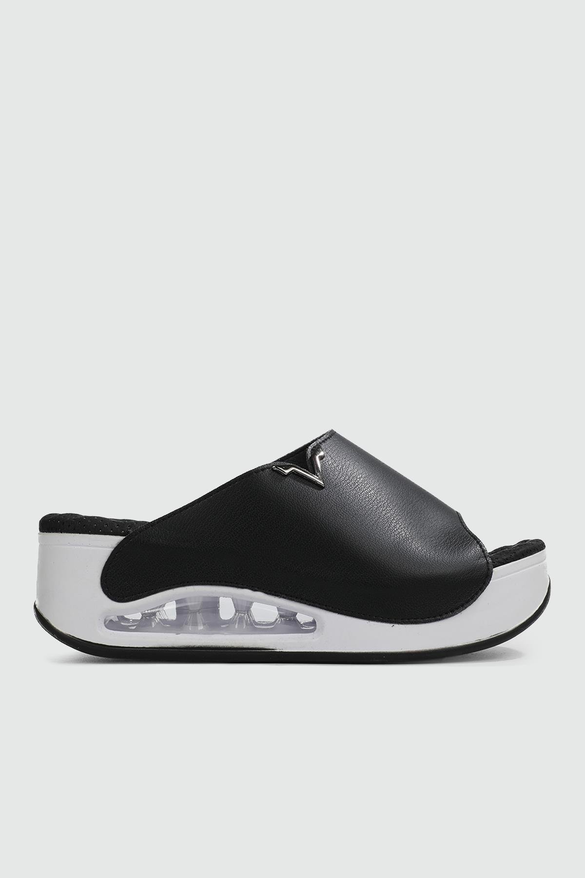 Günlük Anatomik İç Taban Siyah Beyaz Kadın Terlik AERO Kadın Günlük Terlik Muya MUYA 31212 AERO ZEN TERLİK