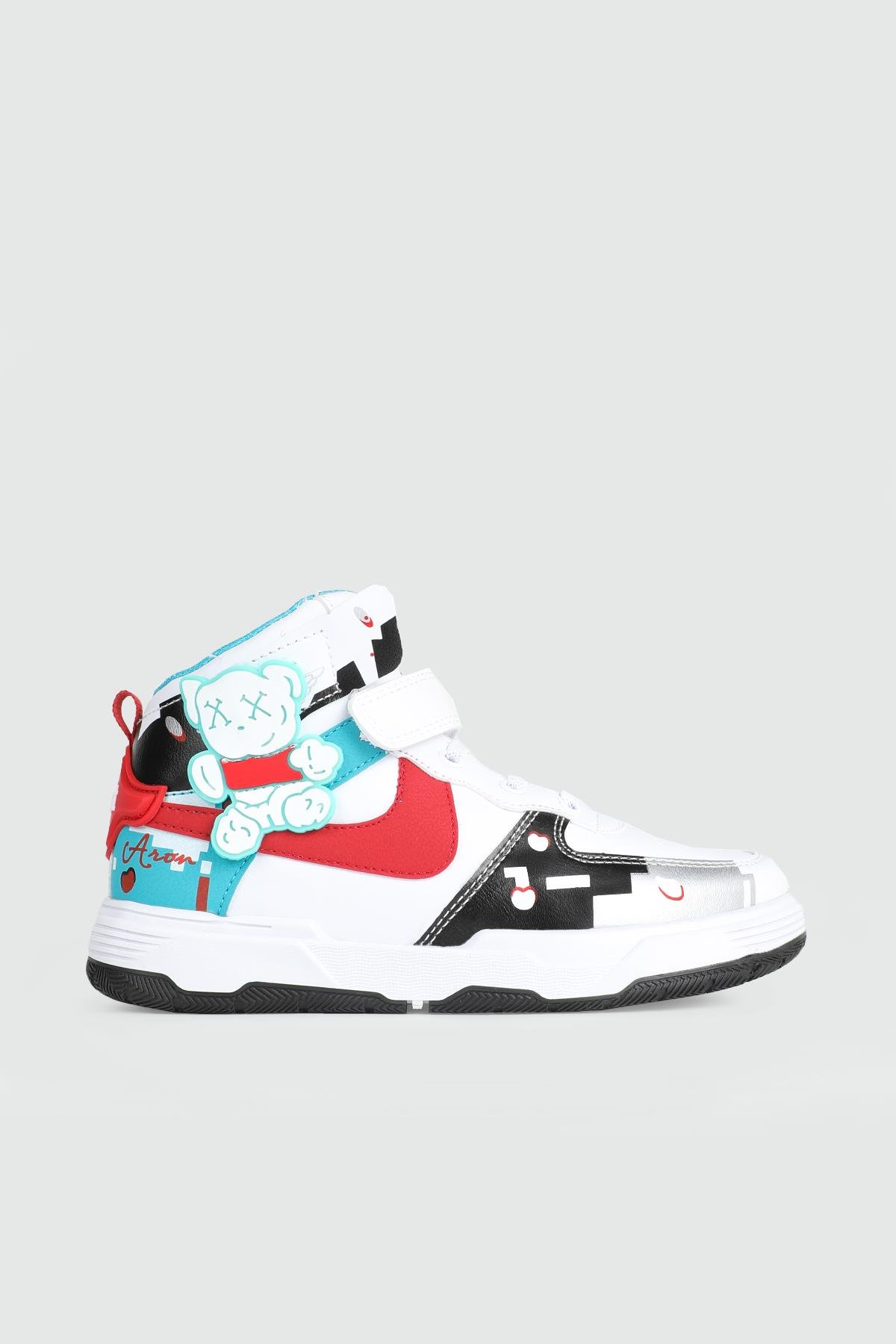 Günlük Rahat Beyaz Kırmızı Çocuk Spor Ayakkabı 236 Çocuk Günlük Spor Ayakkabı Arvenzo ARVENZO 236 FİLET 24K