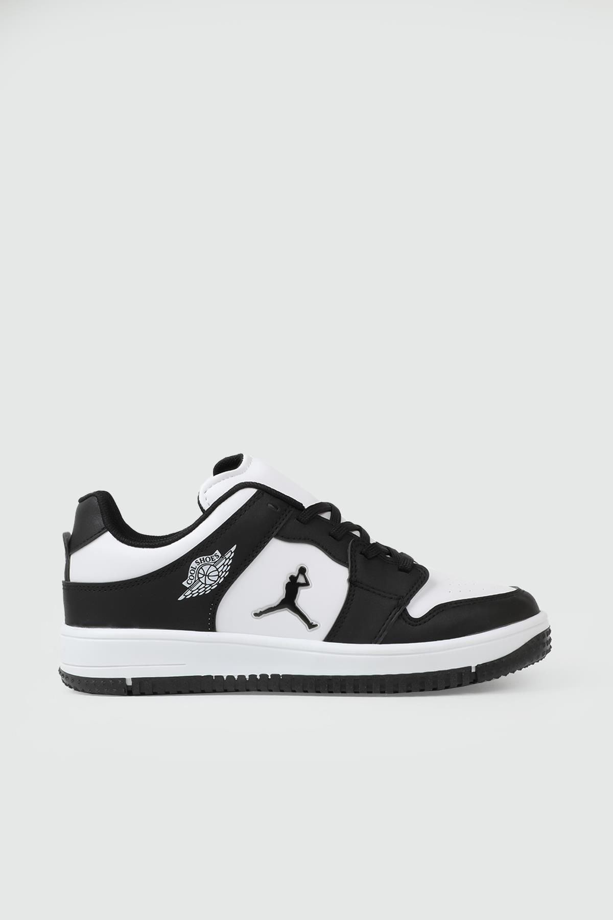 Günlük Siyah Beyaz Unisex Spor Ayakkabı COOL HAYKAT 25Y Unisex Sneaker Cool COOL 25Y Haykat Kısa Unisex