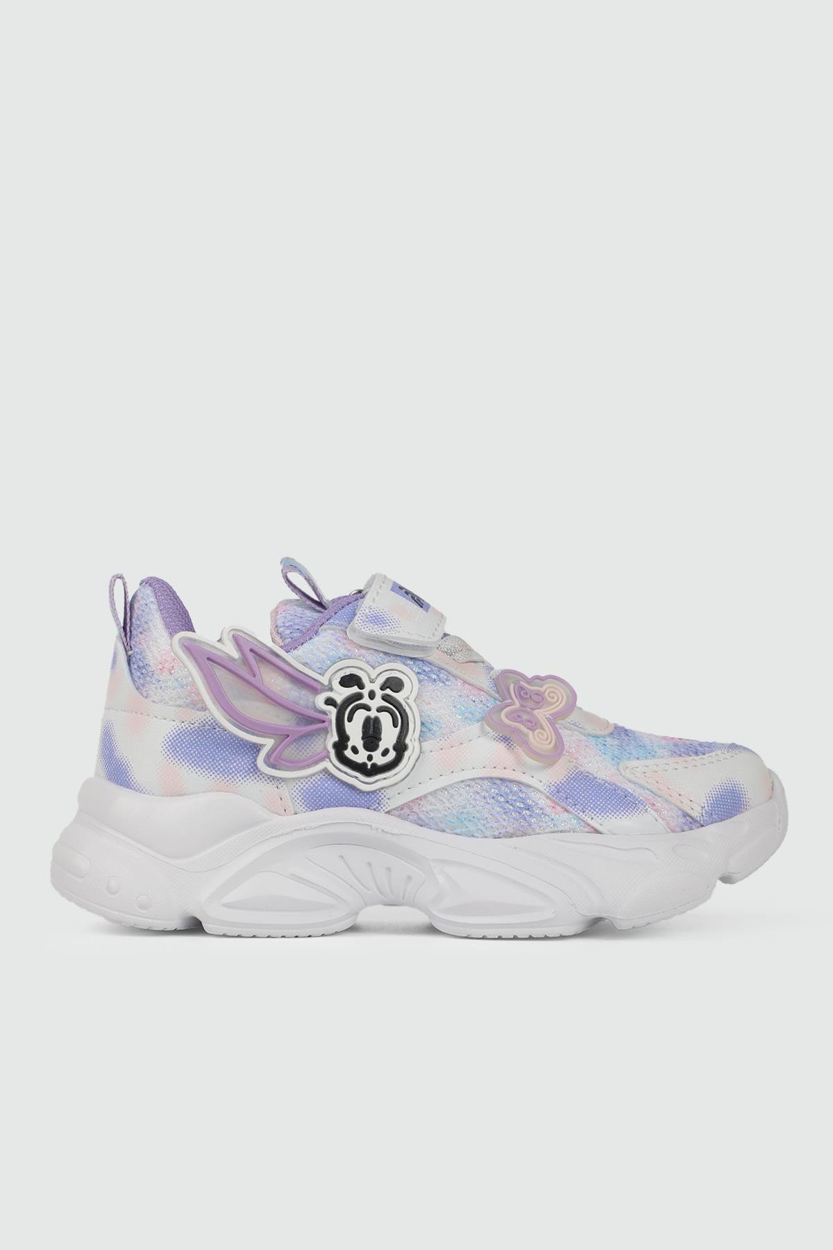 Hafi Rahat Taban Anoraklı Sneaker Beyaz Lila Çocuk Spor Ayakkabı 034 Çocuk Günlük Spor Ayakkabı Alessio ALESSİO 034 Çocuk Sneaker 23Y