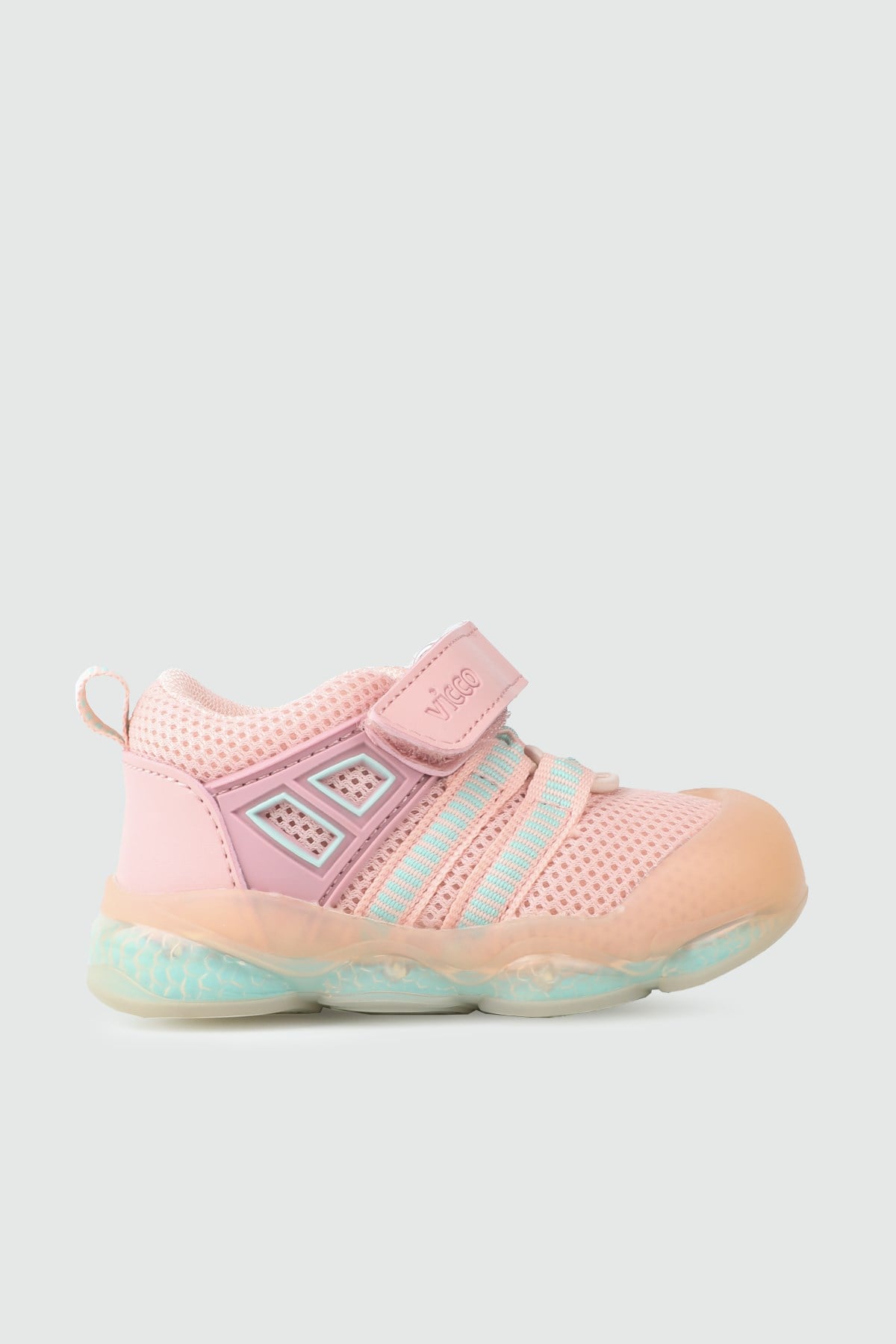 Havalı Ortopedik Pudra Çocuk Spor Ayakkabı 118 Bebek Sneaker Vicco VİCCO 150 Orante İlk Adım 25Y