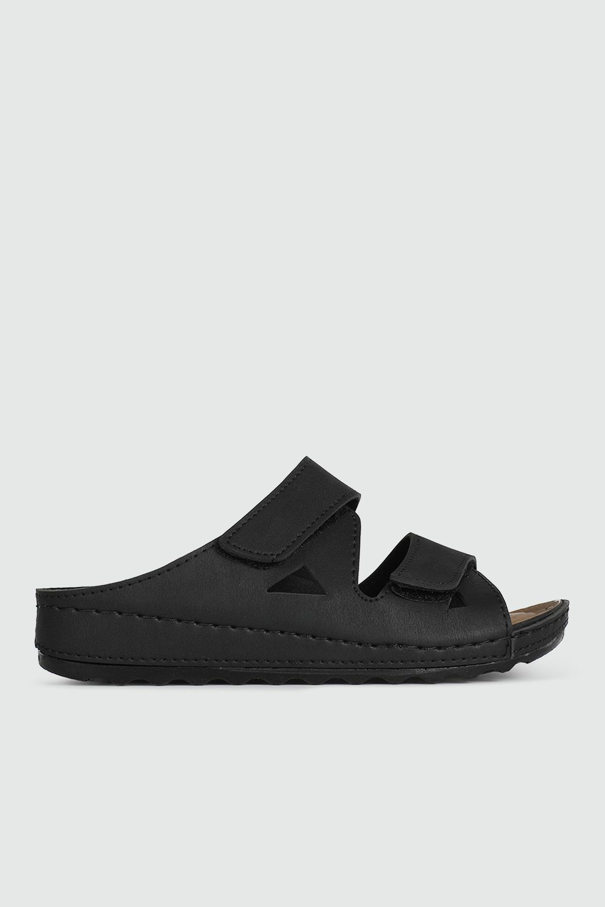 Jelli Ortopedik Siyah Kadın Terlik 401 Kadın Ortopedik Terlik Avox AVOX 401 ZEN CIRTLI JELLİ TERL