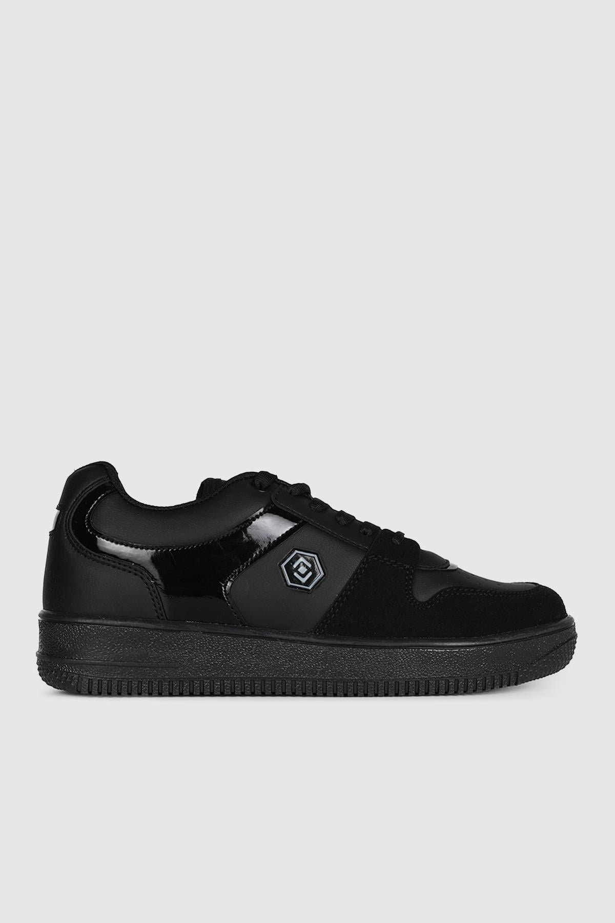 Nefes Alır Fileli Bağcıklı Siyah Kadın Spor Ayakkabı 2100 Kadın Sneaker Lambırlent LAMBIRLENT 2100 ZEN SPOR