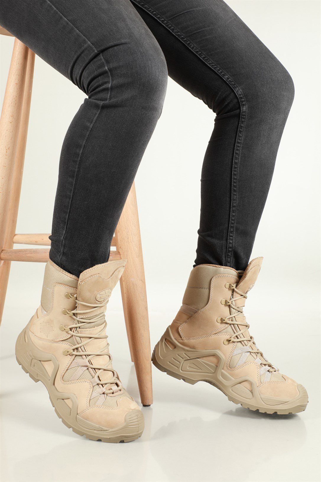 Nefes Alır Rahat Bej Nubuk Erkek Bot 1490 Erkek Günlük confort Bot Scooter SCOOTER 1490 MERDANE BOT