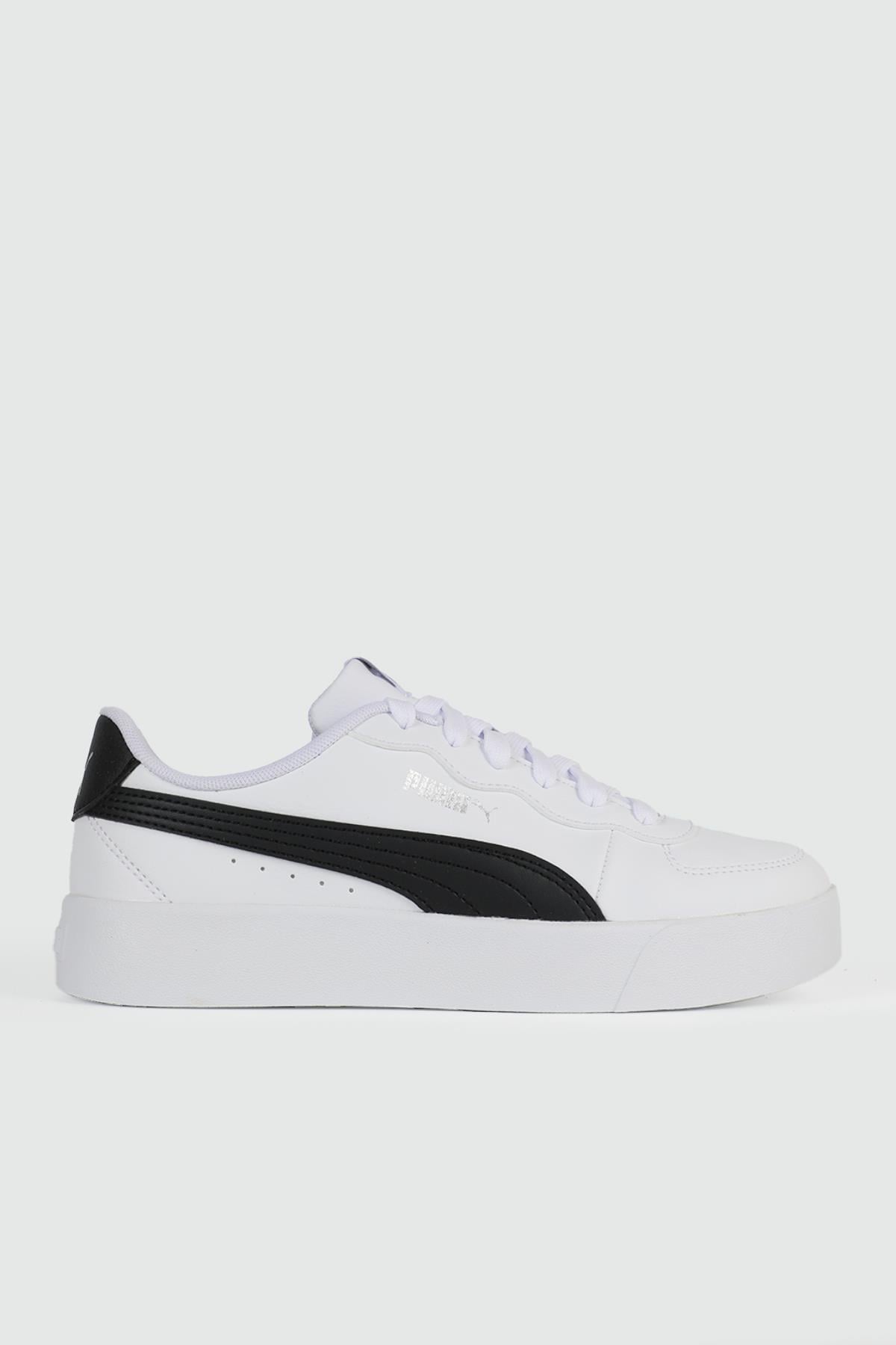 Nefes Alır Rahat Günlük Beyaz Siyah Unisex Spor Ayakkabı 380147-04 Unisex Günlük Spor Ayakkabı Puma PUMA 380147-04 SKYE CLEAN