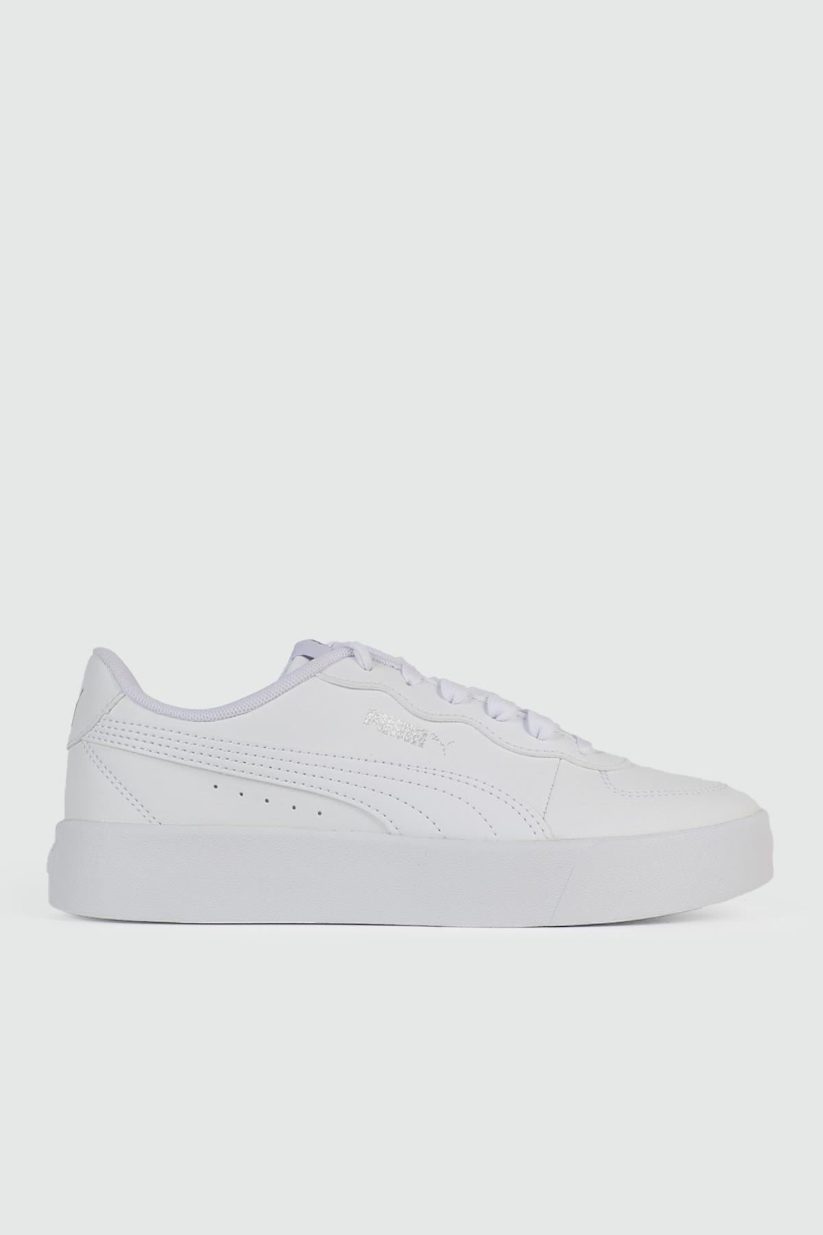 Nefes Alır Sneaker Beyaz Unisex Spor Ayakkabı 380147-02 Unisex Günlük Spor Ayakkabı Puma PUMA 380147-02 SKYE CLEAN