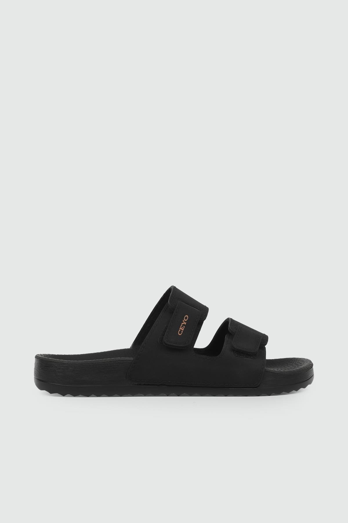 Ortopedik Siyah Kadın Terlik CEYO BAHAMA-16 Kadın Günlük Terlik Ceyo CEYO BAHAMA-16 ZEN TERLİK