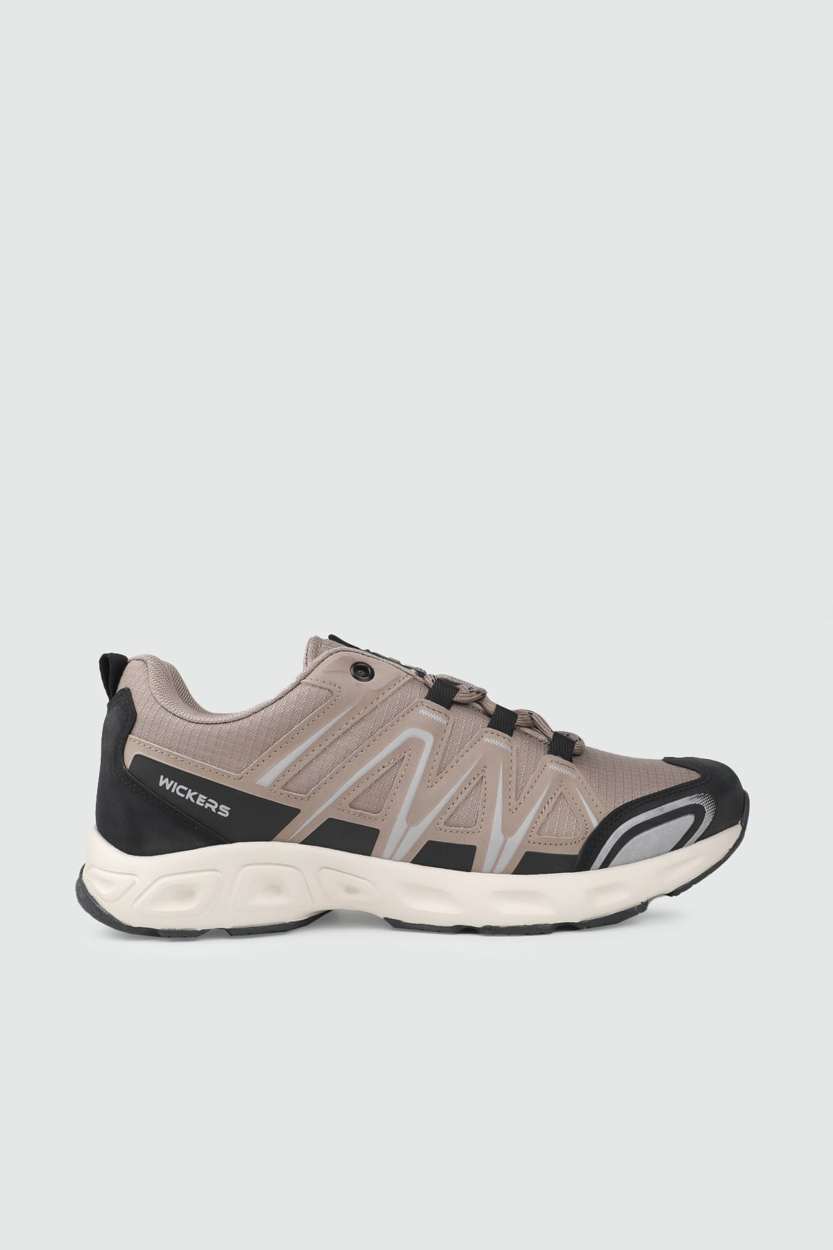 Rahat Bağcıklı Sneaker Vizon Siyah Erkek Spor Ayakkabı WİCKERS 3091 Erkek Günlük Spor Ayakkabı Wickers WİCKERS 26K 3091 MER AYAK
