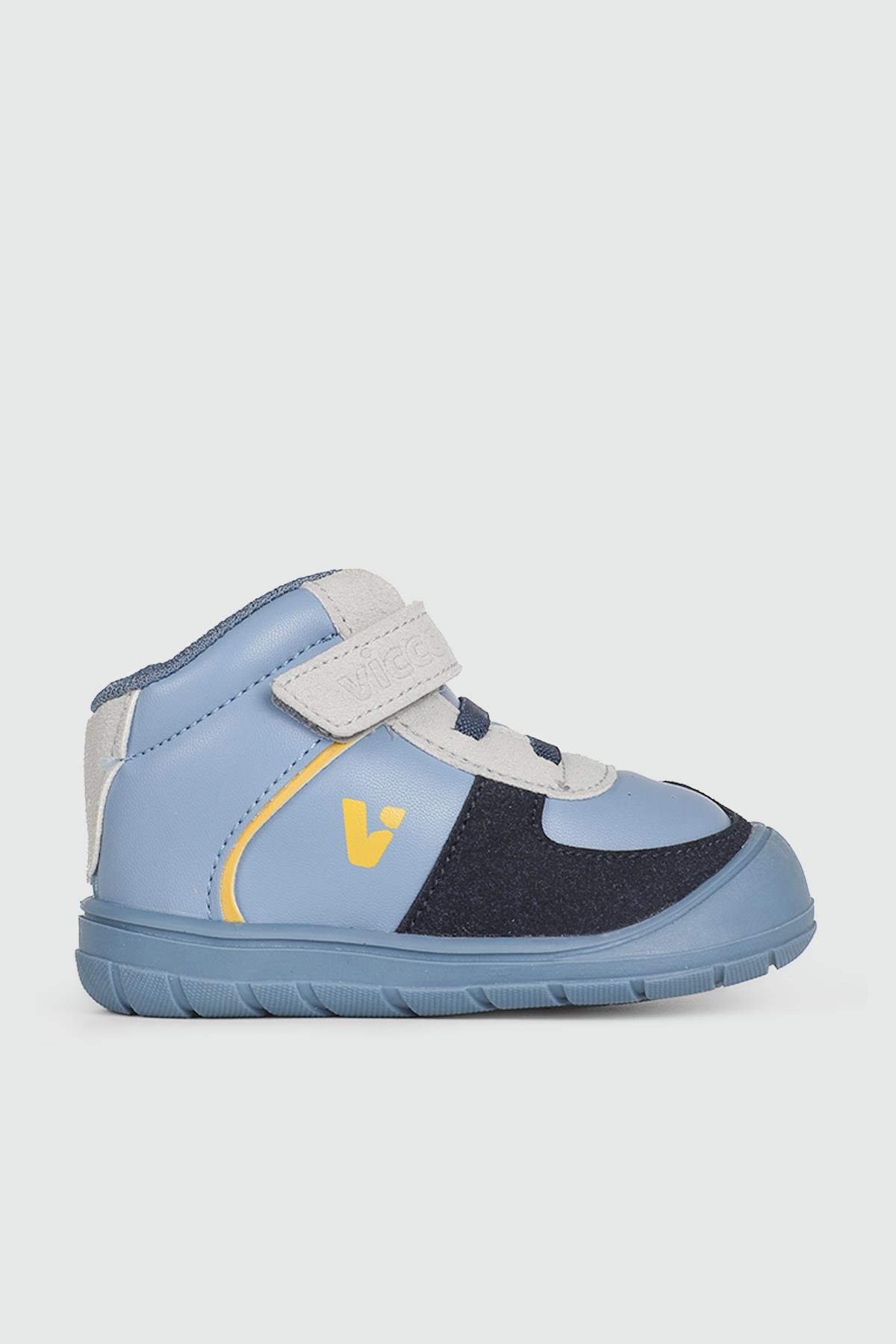 Rahat Cırtlı Ortopedik Kot Çocuk Panduf 402 Çocuk Panduf Vicco VİCCO 402 SOLİ 24K