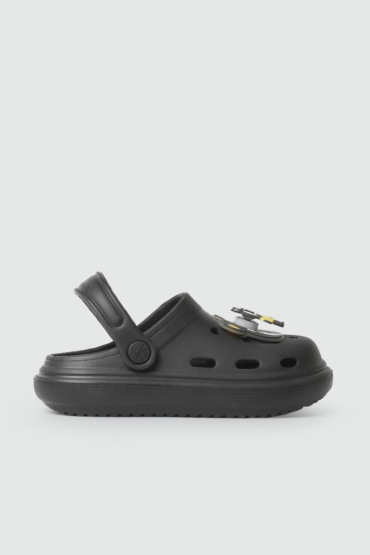Siyah Çocuk Terlik TWİNGO 755 Çocuk Crocs Terlik Twingo TWİNGO 25Y 755 EMOJİLİ FLT