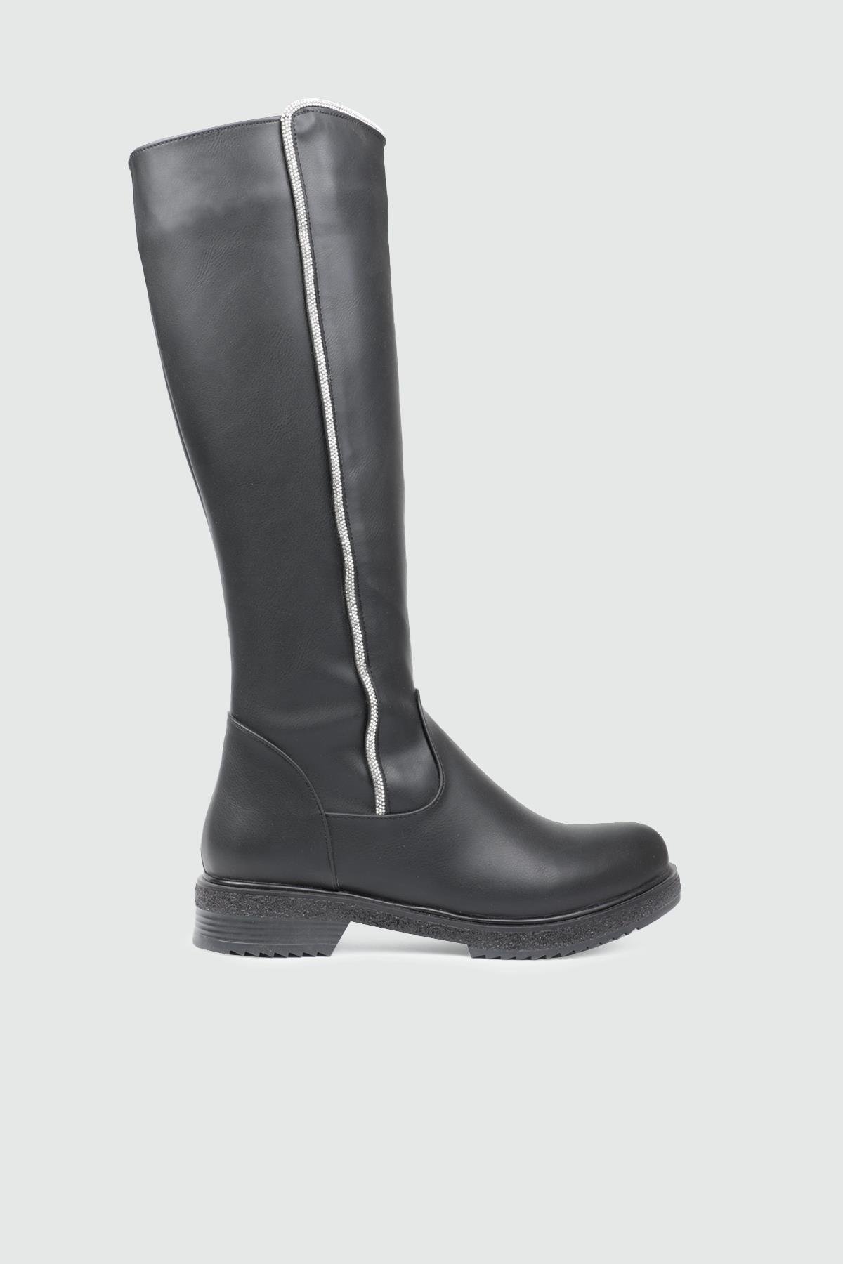 Taşlı Kadın Çizme Siyah Kadın Çizme MY BELLA FHM-1965 Kadın Çizme MyBella MY BELLA FHM-1965 KADIN 25K