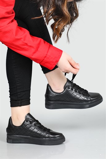 Günlük Rahat Siyah Siyah Kadın Spor Ayakkabı LİVENS Kadın Sneaker Beınsteps Beinsteps Livens Kadın Sneaker