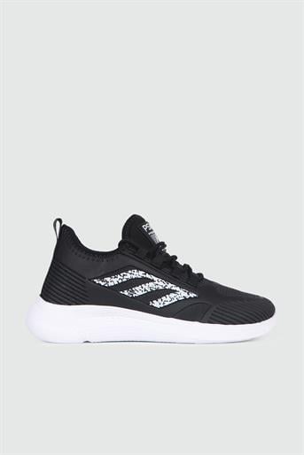 Günlük Triko Nefes Alır Siyah Beyaz Unisex Spor Ayakkabı 022 Unisex Rahat / Confort Anatomik PASOMIA PASOMİA 022 gar CİLT SPOR