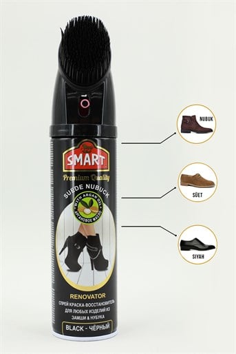 Süet Nubuk Sprey Boya Siyah Ayak Bakım Ürünleri Smart SMART S/N