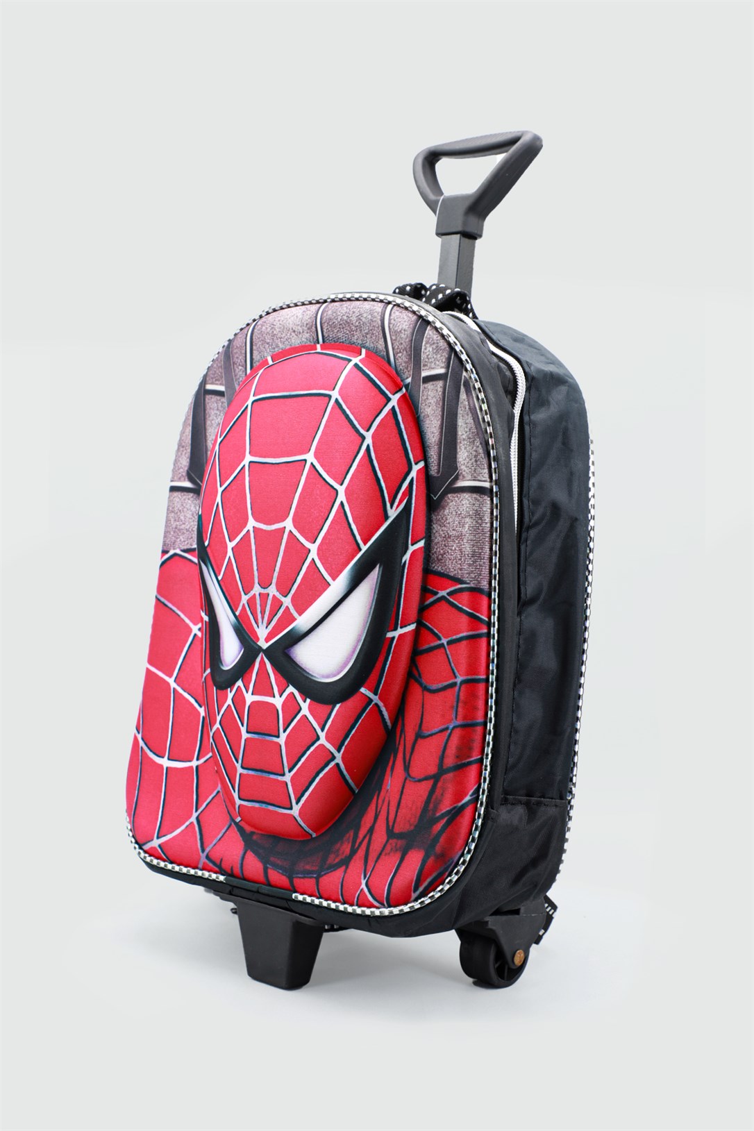 Vardar 1 Bölmeli Spiderman Çekçekli Kabartma baskılı Kırmızı Syh Sırt Çantası  Spiderman Çekçekli