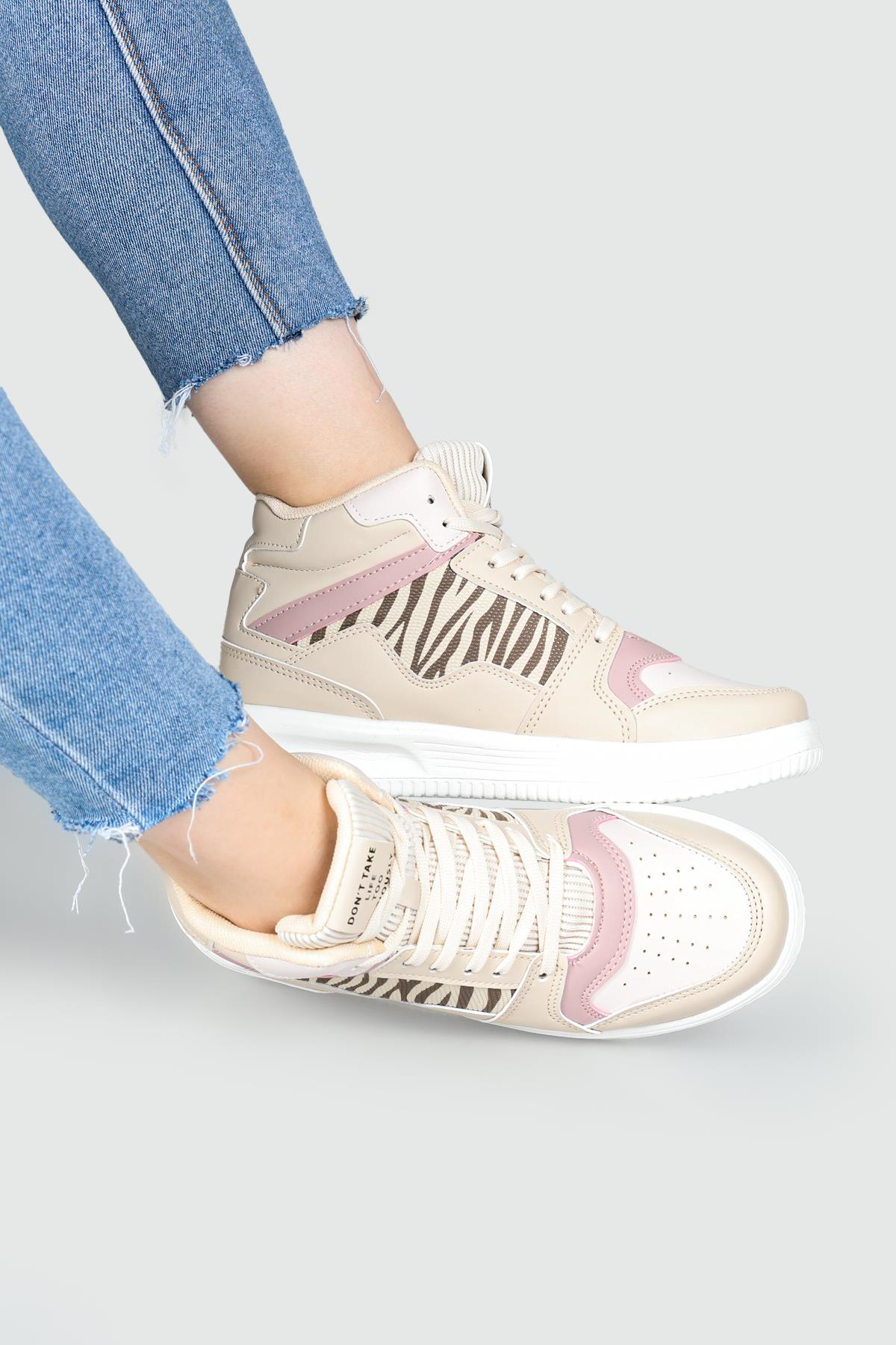 Air Basket Bej Unisex Spor Ayakkabı 222-2718 Unisex Günlük Spor Ayakkabı M.P M.P 222-2718 Unisex 22K