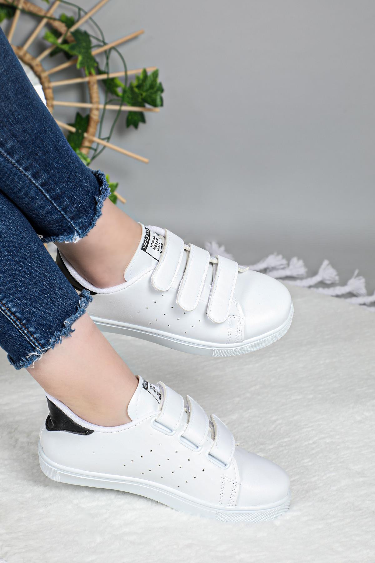 Air Taban Rahat Nefes Alır Beyaz Beyaz Unisex Spor Ayakkabı WIKILEAKS Unisex Sneaker Beınsteps Beinsteps Wikileaks 22Y