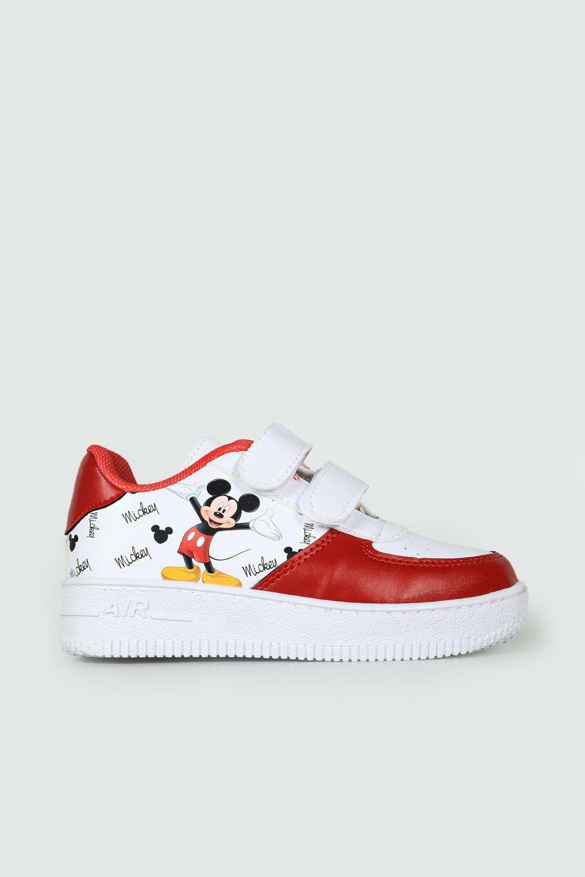 Air Taban Rahat Nefes Alır Beyaz Kırmızı Çocuk Spor Ayakkabı AIR v4 Çocuk Sneaker Beınsteps Beinsteps AIR V4 Çocuk Sneaker