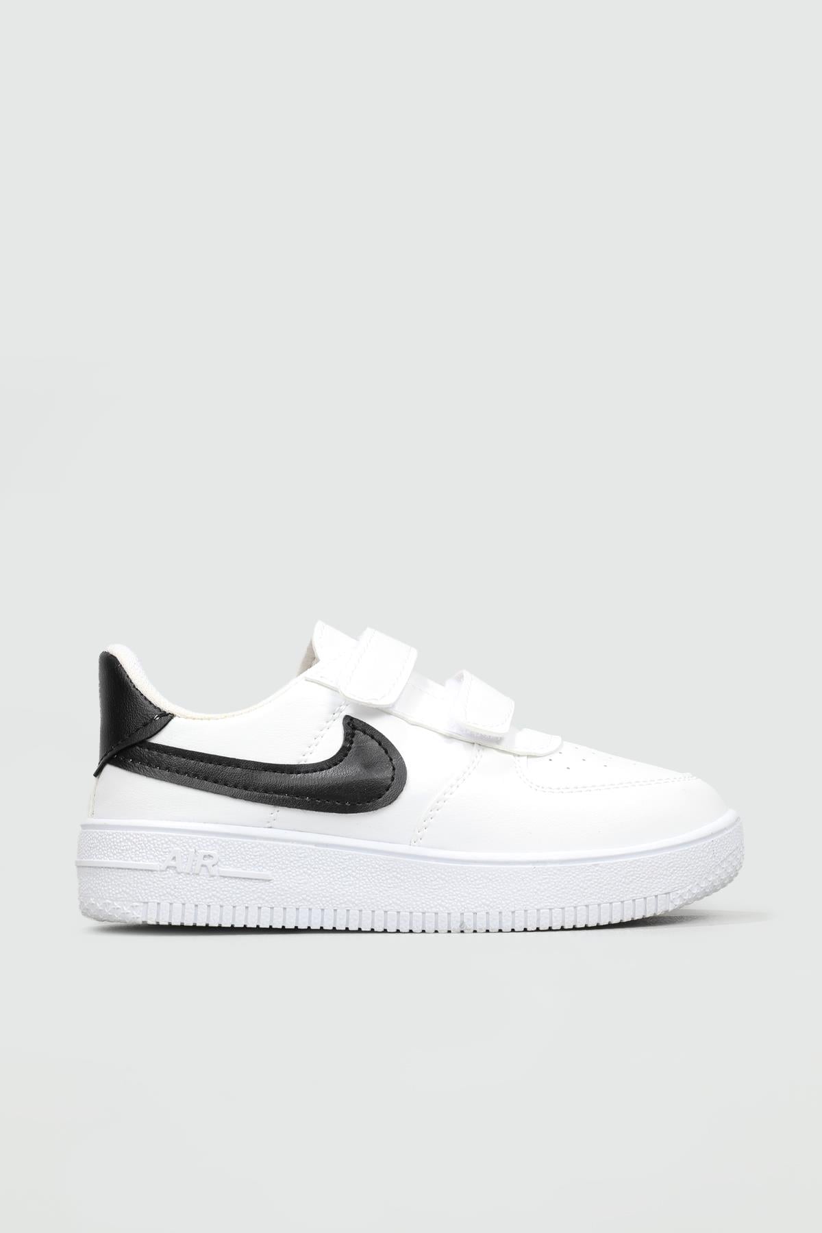 Air Taban Rahat Nefes Alır Beyaz Siyah Çocuk Spor Ayakkabı AIRWALK Çocuk Sneaker Beınsteps BEİNSTEPS AIRWALK 22K