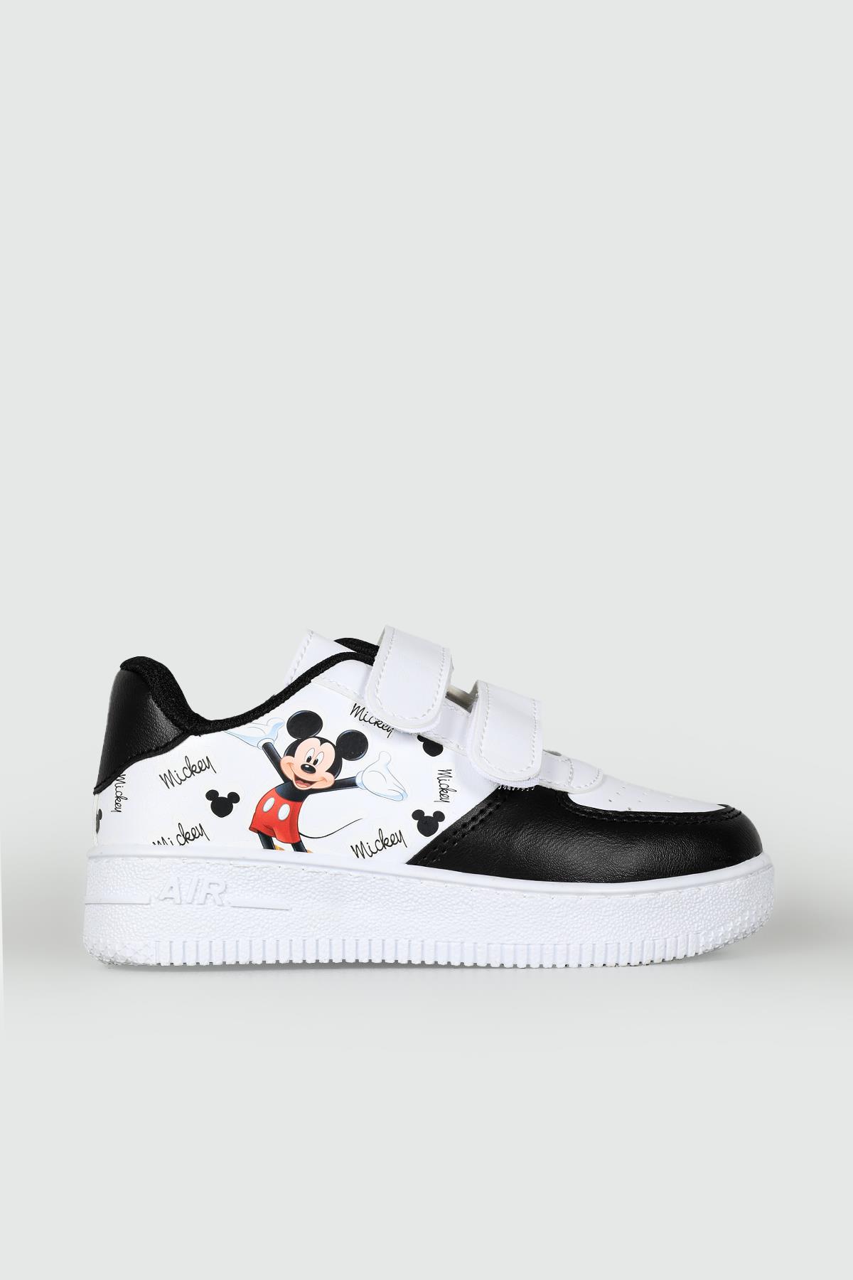 Air Taban Rahat Nefes Alır Siyah Beyaz Çocuk Spor Ayakkabı AIR v4 Çocuk Sneaker Beınsteps Beinsteps AIR V4 Çocuk Sneaker