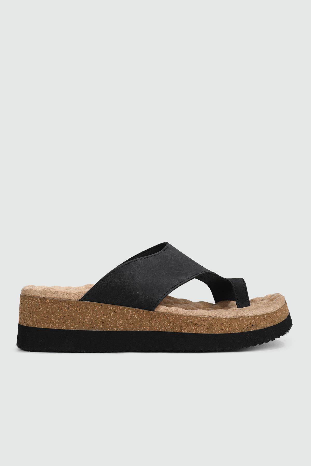 Ayak Anatomisine Uygun Anatomik İç Taban Siyah Kadın Terlik 34226 HORA Kadın Günlük Terlik Muya MUYA 34226 HORA ZEN P.ARASI