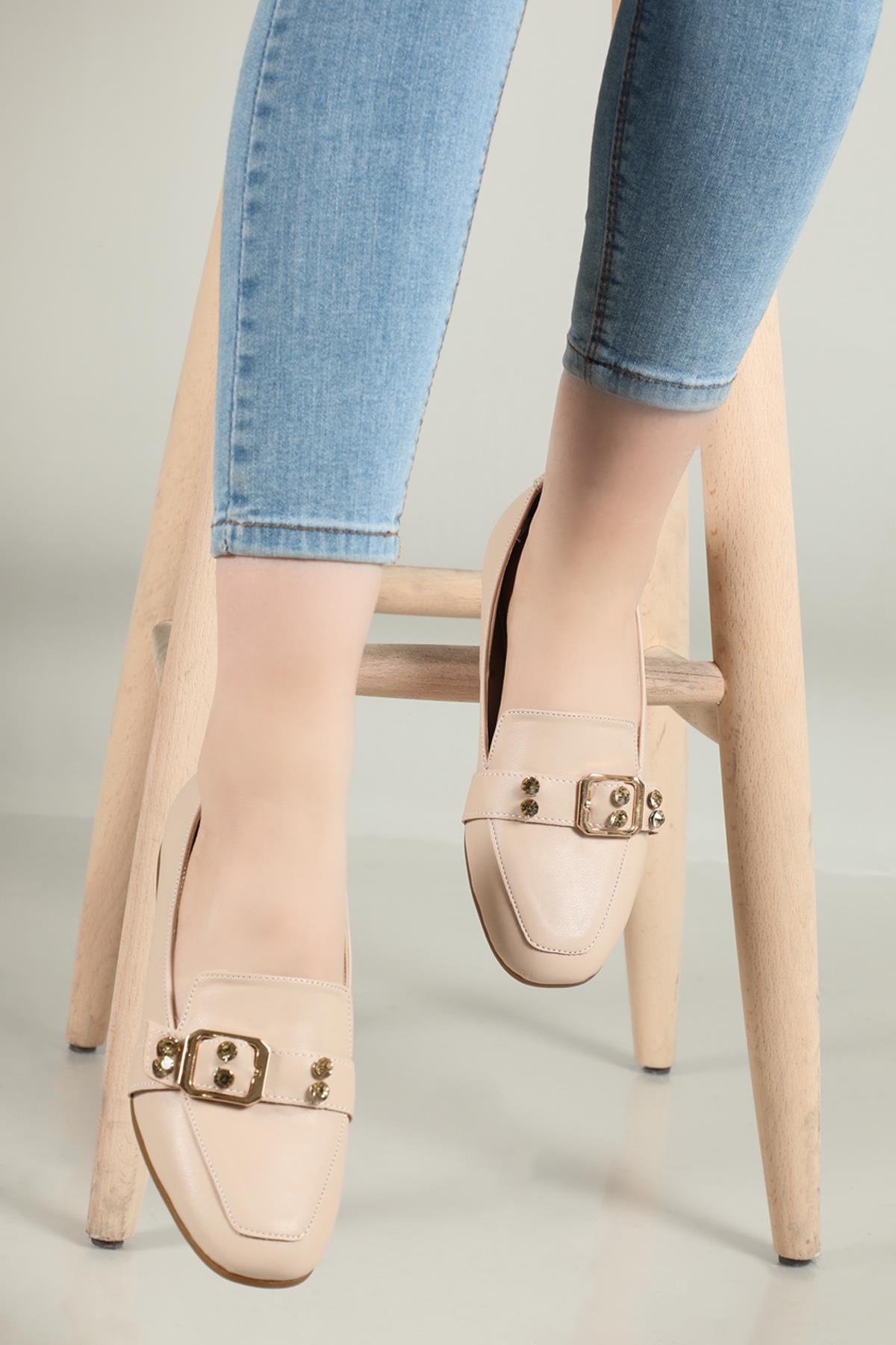 Bej Kadın Ayakkabı RSL-2100 Kadın Babet RSL RSL-2100 ZEN BABET